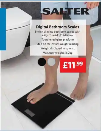 Lidl Digital bathroom scales offer