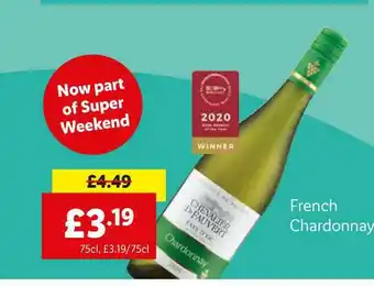 Lidl Chevalier De Fauvert Chardonnay offer
