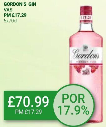 Bestway Gordon's Gin 6x70cl offer
