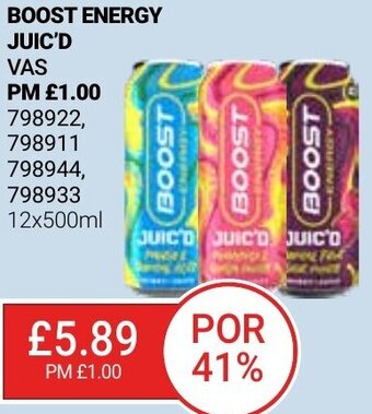 Bestway Boost Energy Juic'd 12x500ml offer