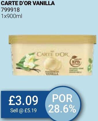 Bestway Carte D'OR Vanilla 1x900mL offer