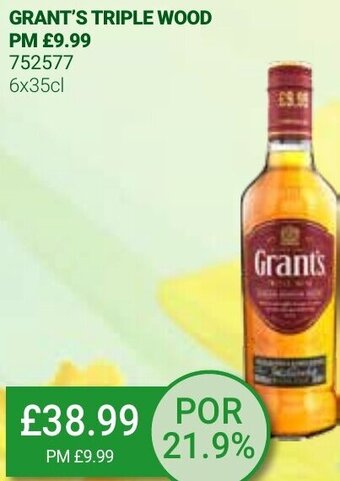 Bestway Grant's Triple Wood 6x35cl offer
