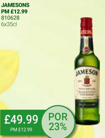 Bestway Jamesons 6x35cl offer