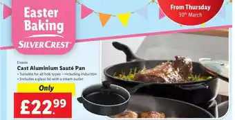 Lidl Ernesto Cast Aluminium Sauté Pan offer