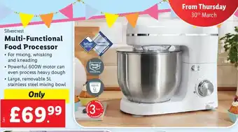 Lidl Silvercrest Multi-Functional Food Processor offer