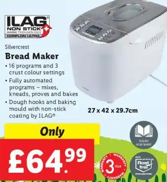 Lidl Silvercrest Bread Maker offer