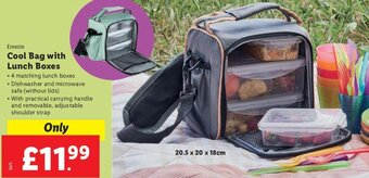 Lidl Ernesto Cool Bag with Lunch Boxes offer
