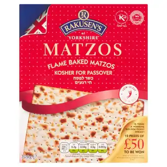 Tesco Rakusens super fine matzos 300g (red box) offer