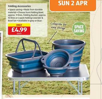 Aldi Folding accessories offer
