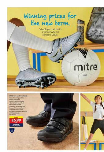 Aldi Children's leather shoes offer