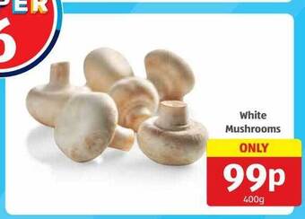 White mushrooms