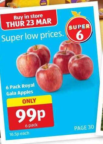 Aldi Royal gala apples offer