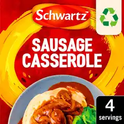 Tesco Schwartz sausage casserole mix 35g offer