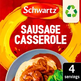 Tesco Schwartz sausage casserole mix 35g offer