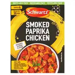 Tesco Schwartz spanish smoked paprika chicken 28g offer