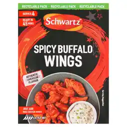 Tesco Schwartz spicy buffalo wings mix 30g offer