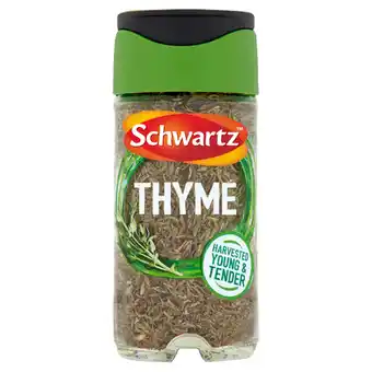 Tesco Schwartz thyme 11g jar offer