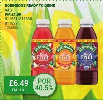 Bestway Robinsons ready to drink offer