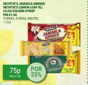 Bestway Mc vitie's jamaica ginger-mc vitie's lemon loaf xl-lyles golden syrup offer