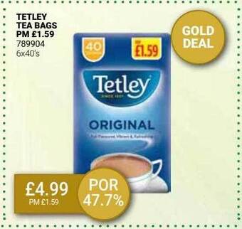 Bestway Tetley tea bags offer
