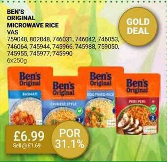 Bestway Ben's original microwave rice offer