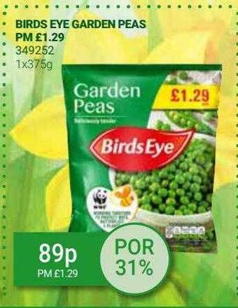 Bestway Birds eye garden peas offer