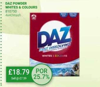 Bestway Daz powder whites & colours offer
