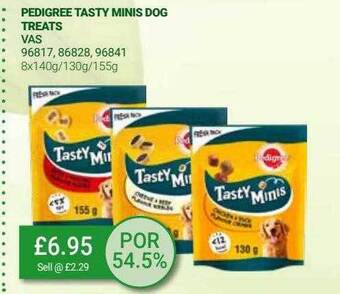 Bestway Pedigree tasty minis dog treats offer