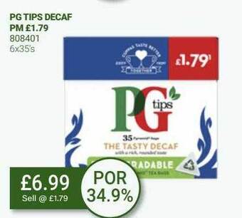 Bestway Pg tips decaf offer