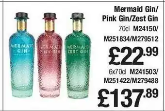 Makro Mermaid gin pink gin zest gin offer