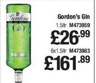 Makro Gordon's gin offer