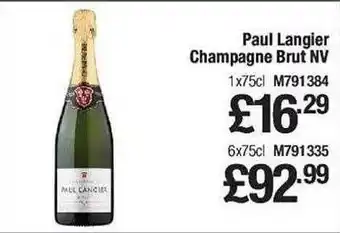 Makro Paul langier champagne brut nv offer