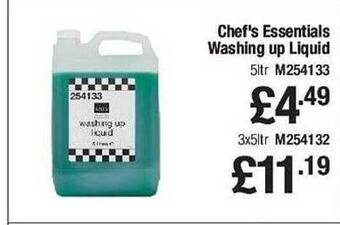 Makro Chef's essentials washing up liquid offer