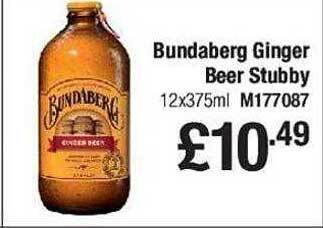 Makro Bundaberg ginger beer stubby offer