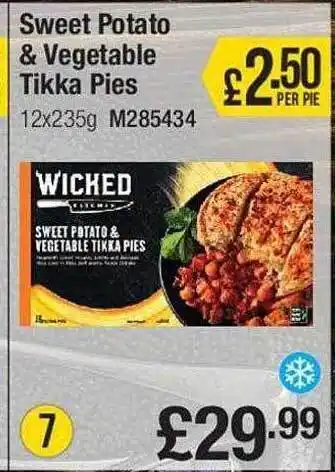 Makro Sweet potato & vegetable tikka pies offer