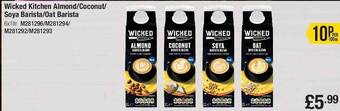 Makro Wicked kitchen almond coconut soya barista oat barista offer