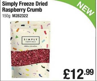 Makro Simply freeze dried raspberry crumb offer