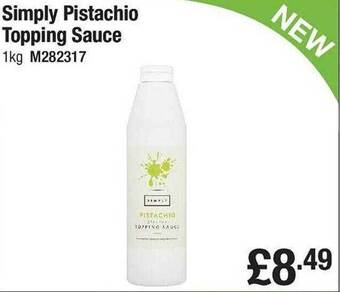 Makro Simply pistachio topping sauce offer