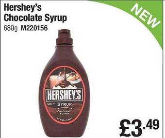 Makro Hershey's chocolate syrup offer
