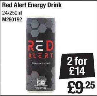 Makro Red alert energy drink offer