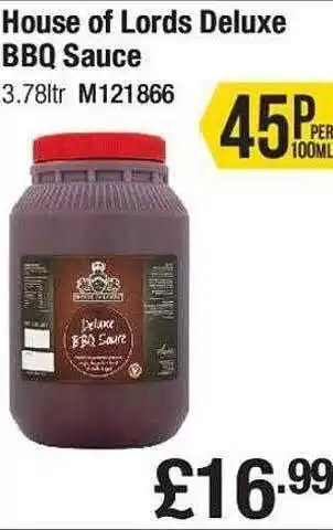 Makro House of lords deluxe bbq sauce offer