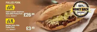Makro Chef's larder american style bbq pulled pork baraka sous vide pulled pork offer