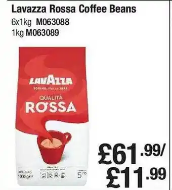 Makro Lavazza rossa coffee beans offer