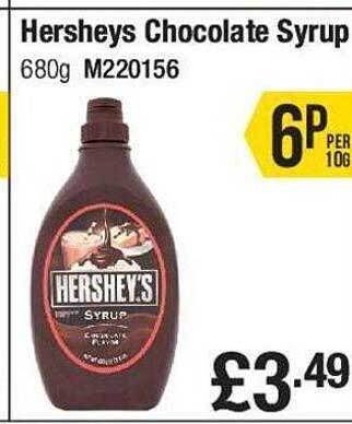 Makro Hershey's chocolate syrup offer