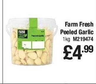Makro Farm fresh peeled garlic offer