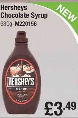 Makro Hershey's chocolate syrup offer