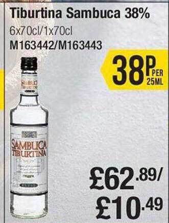 Makro Tiburtina sambuca 38% offer
