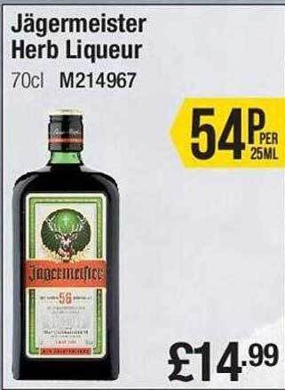 Makro Jägermeister herb liqueur offer