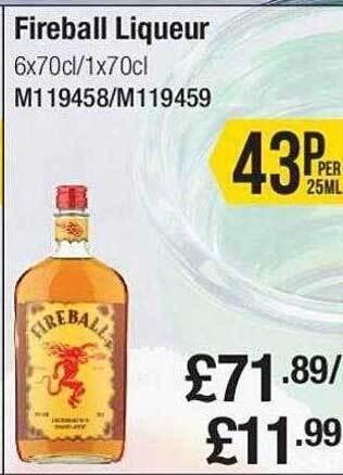 Makro Fireball liqueur offer