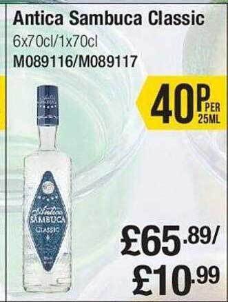 Makro Antica sambuca classic offer